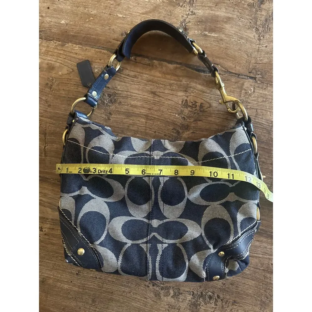 Coach denim monogrammed